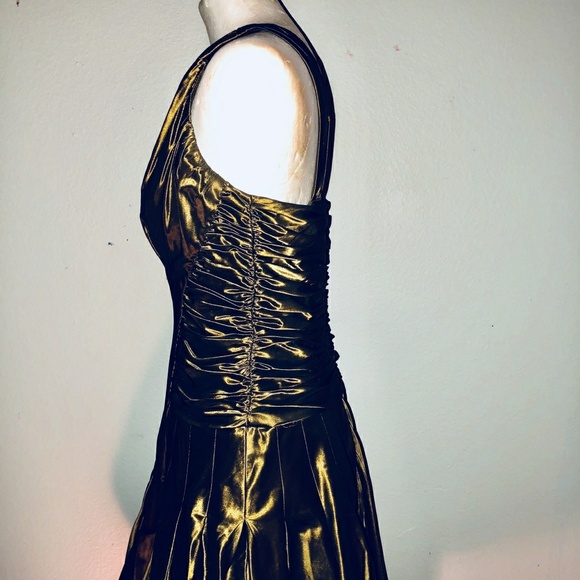 Tadashi vintage gold party dress - Picture 3 of 4